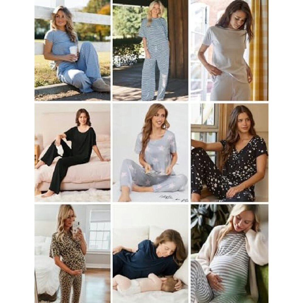 Ultra Soft 2-Pack Pajama Set with Pockets S-XXL Lounge Sleepwear - Picture 6 of 7
